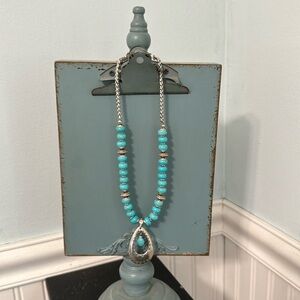 Silver and Turquoise Necklace